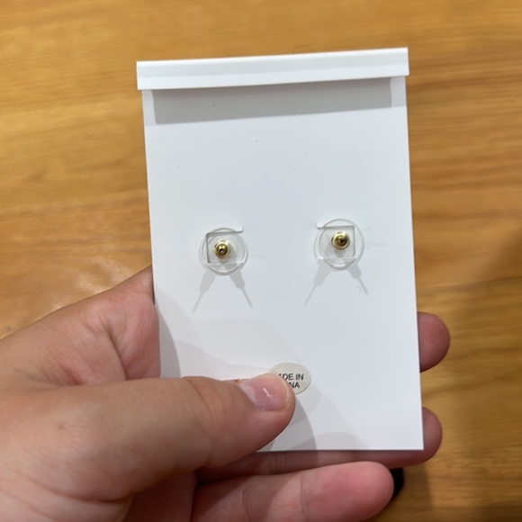 Disney X Baublebar earrings Minnie Mouse gold colored rhinestone Bowties - Picture 3 of 4